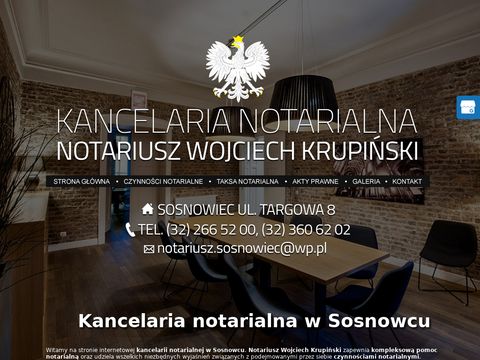 Sosnowiecnotariusz.pl Krupiński Wojciech