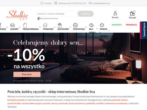 SlodkieSny.pl - pościele kołdry ręczniki
