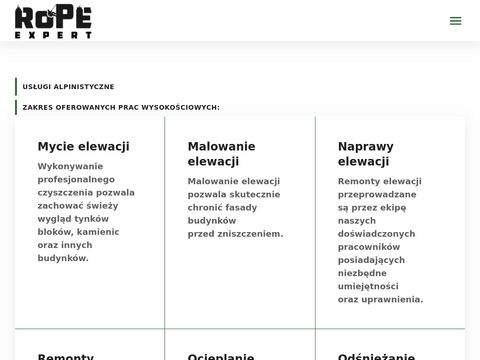 Ropeexpert.pl czyszczenie elewacji Warszawa