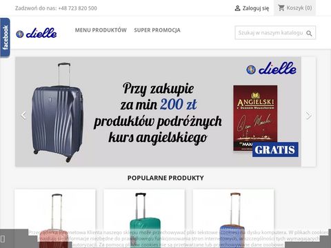 Sklep.dielle.pl walizki, plecaki na podróż