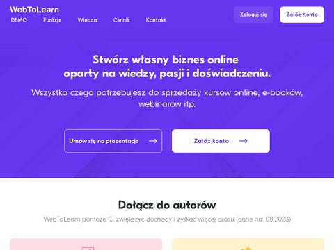 Webtolearn.pl - platforma do kursów online