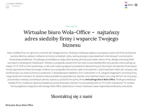 Wola-office.pl - biuro wirtualne Warszawa