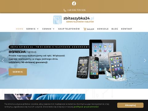 Zbitaszybka24.pl - serwis telefonów