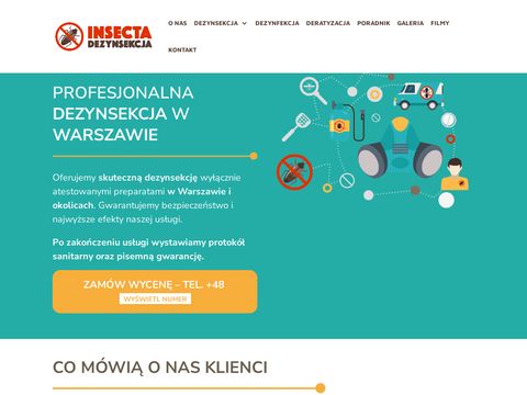 Insecta - wymrażanie pluskiew Warszawa