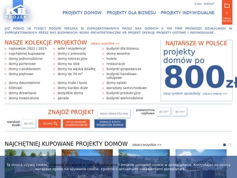 Kbprojekt.pl projekty domów jednorodzinnych