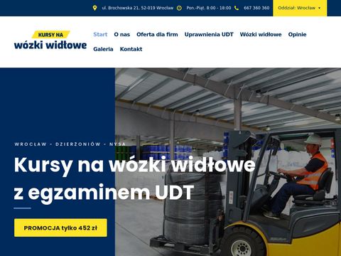 Knww.pl - kursy na wózki widłowe