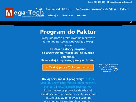 Mega-Tech program do faktur
