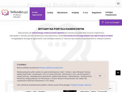 Terandki.pl - darmowy portal randkowy