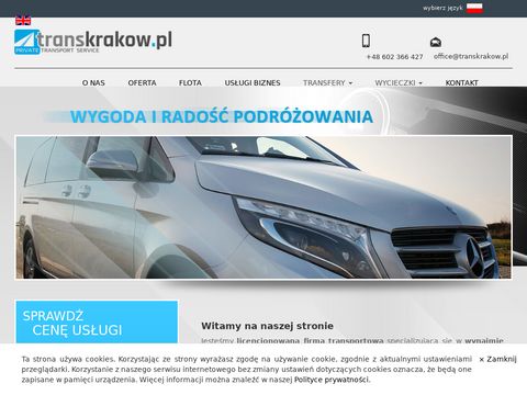 Transkrakow.pl - przewóz osobowy