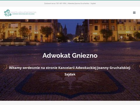 Adwokat Gniezno Joanna Gruchalska–Sajdak