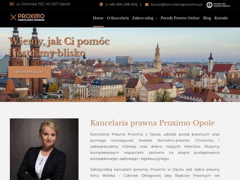 Kancelariaproximo.pl radca prawny z Opola