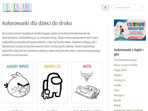 Kolorowanki.info.pl dla dzieci