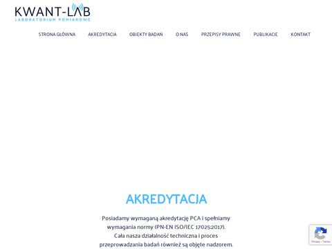 Kwant-lab.pl - akredytowane laboratorium
