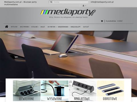 Mediaporty.com.pl gniazdko w blacie