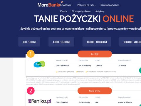 Morebanker.pl - minipożyczka