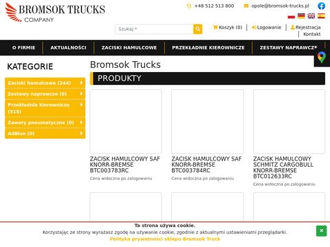Bromsok-trucks.pl - zaciski hamulcowe