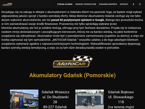 Motocar - sklep z akumulatorami Gdańsk