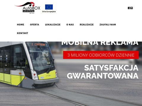 Autobox.com.pl - reklama na autobusach
