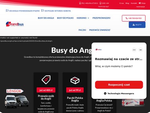 Grandbus-anglia.pl busy z Anglii do Polski