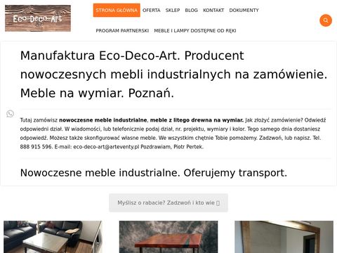 Eco-deco-art.pl - meble drewniane na wymiar