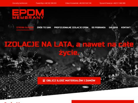 EPDM Membrany - dachy zielone