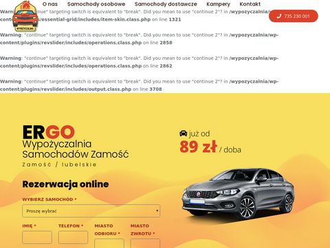 ERGO wypożyczalnia samochodów Lublin